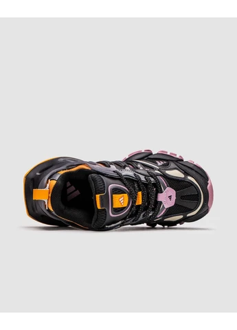 Чорні кросівки чоловічі adidas vento xlg deluxe black/orange/purple адідас венто чорні демісезон No Brand