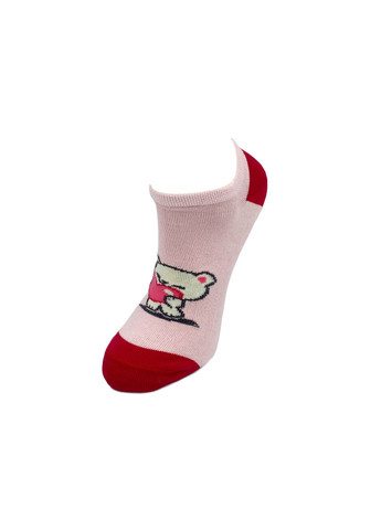 Комбіновані шкарпетки дитячі, короткі. ведмедик з серцем. комплект з 3х пар. колір: кольоровий мікс. Крокус анімалістичні (336551256)