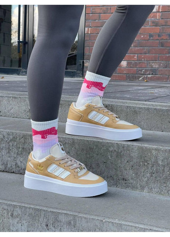 Бежеві Осінні кросівки чоловічі adidas forum bonega beige if4829 адідас форум No Brand