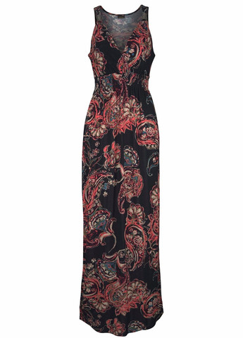 Чорна повсякденний сукня Lascana з квітковим принтом