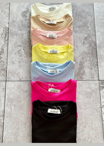 Женская малиновая футболка No Brand - (336544640)