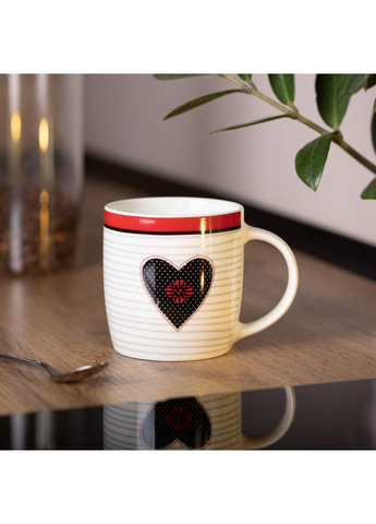 Кружка керамічна 400 (мл) для чаю та кави RX-N240147WB (A-033406) Liling Rongxiang Ceramic (358933863)