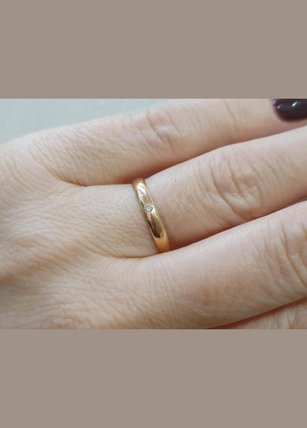 Обручальное кольцо с бриллиантом. Б/А Qvaliz (315750424)