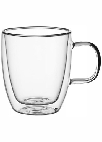 Набір 2 скляні кухлі 350мл, термокухлі з подвійними стінками Kamille (339779147)