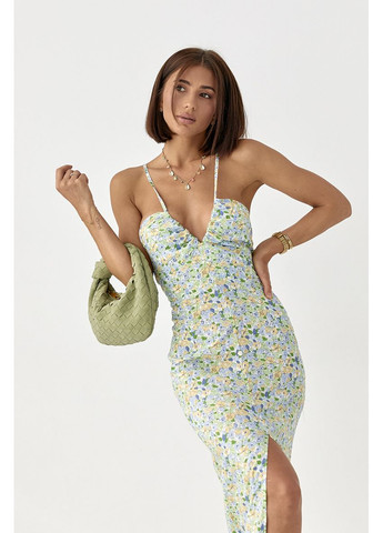 Квітковий сарафан на бретелях Lurex Сарафан (370381257)