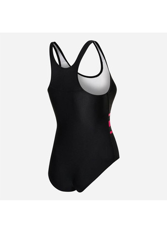 Черный демисезонный купальник слитный женский stella 352-16 38 (m) черный/розовый (5908217652799) Aqua Speed