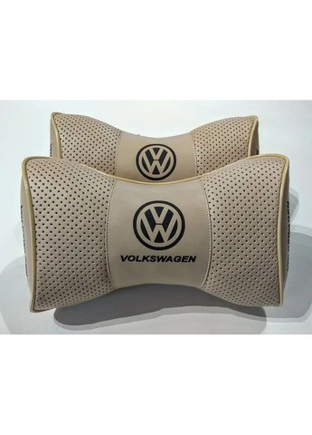 Подушка підголівник VOLKSWAGEN бежевий 2шт No Brand (361135282)