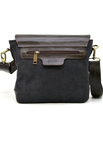 Сумка крос-боді через плече чоловіча з натуральної шкіри та текстилю середня Сірий 36768 TARWA (353690180)