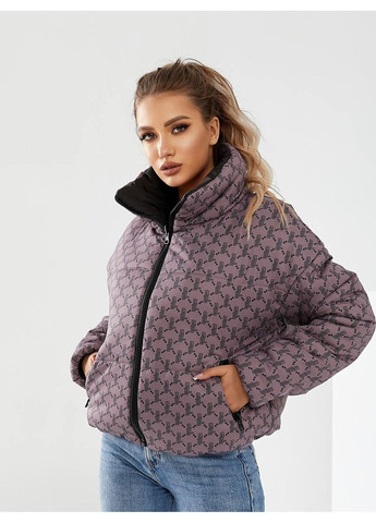 Лілова демісезонна куртка двостороння Garna