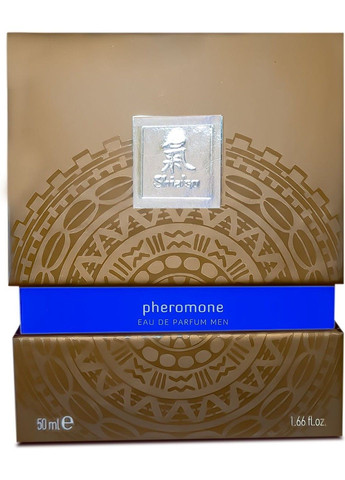 Духи з феромонами чоловічі SHIATSU Pheromone Fragrance men darkblue 50 ml Hot (289465748)
