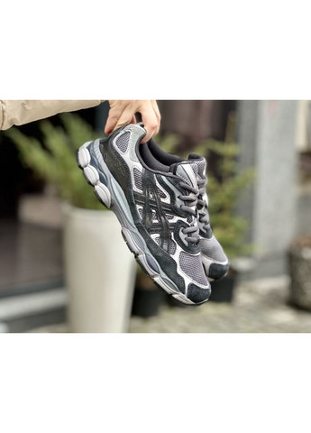 Черные демисезонные кроссовки мужские asics gel nyc graphite black асикс гель нюк No Brand