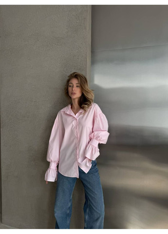 Жіноча oversize сорочка з об’ємними рукавами Україна (349821604)