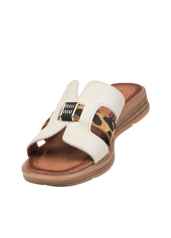 Бежевые шлепанцы (1595лz) Phany