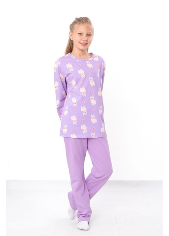 Сиреневая зимняя пижама для девочки (подростковая) (p-7619) Носи своє