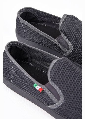 Мокасини чоловічі темно-сірого кольору Let's Shop (322897689)