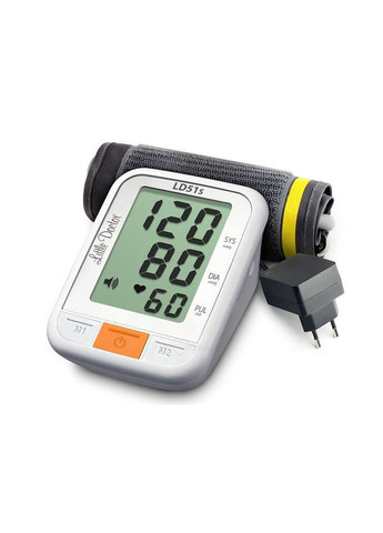 Тонометр LD51S с голосовым сопровождением автоматический на плечо с адаптером гарантия 7 лет Little Doctor (296785659)