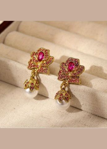 Винтажный стиль - жемчужные серьги розы, 10-777 Fashion Jewelry (336550569)