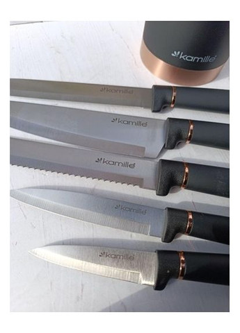 Набір кухонних ножів KM-7625 6 предметів Kamille комбінований,