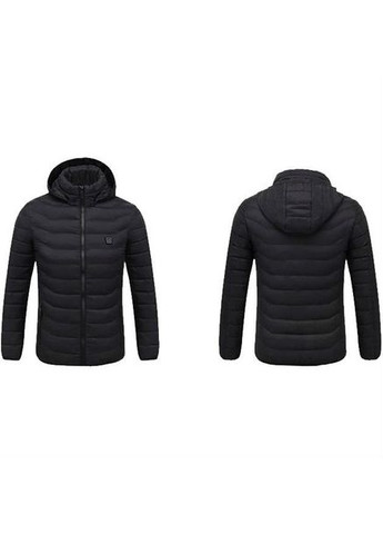 Черная зимняя куртка с подогревом chamonix (10880001l) Thermalli