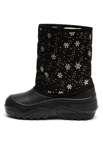 Дутики дитячі Jumper в сніжинки чорні Oldcom CJC (305684412)