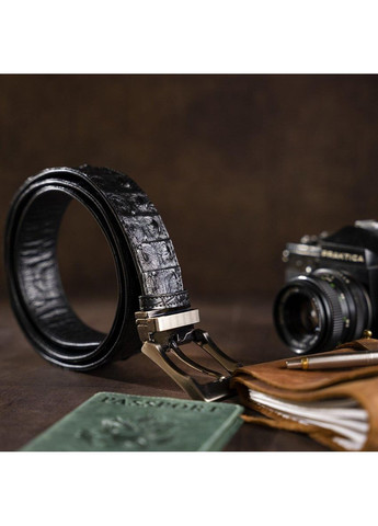 Ремень классика из натуральной кожи крокодила 18018 Crocodile leather (358199629)