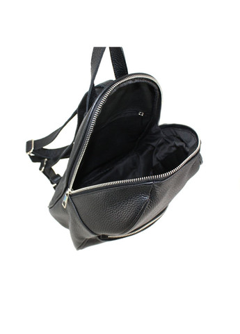 Шкірянний жіночий рюкзак чорний Borsacomoda (276195367)