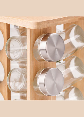 Набор для специй на деревянной подставке 12 предметов по 100 мл TS Kitchen (306849003)