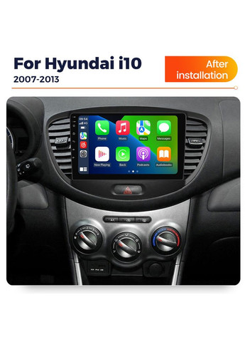 Штатная магнитола M150S Hyundai i10 (2007-2013) QleD M150S 2Gb+32Gb, Черный Mekede (352264593)