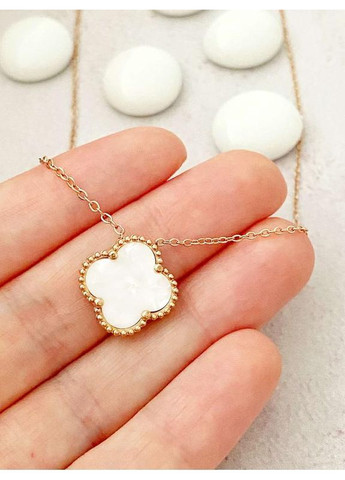 Позолочені Сережки "Конюшина" + Ланцюжок (Кольє) 40см-45см. Позолота No Brand (364502953)