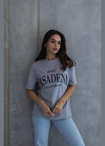 Сіра літня жіноча футболка туреччина No Brand 020