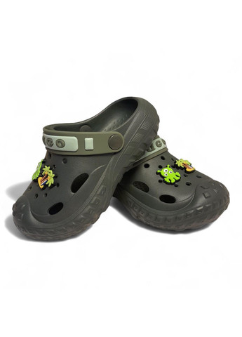 Крокси дитячі сірі з джибітсами розмір (17 см) Dago (363319734)