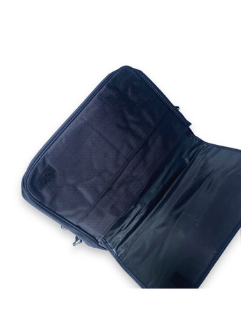 Сумка для ноутбука, з розширенням, два відділи, додаткові кишені, розмір: 42*30*12(17) см, чорна Leather (284337842)