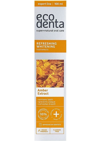 Освежающая отбеливающая зубная паста с экстрактом янтаря Expert Line Refreshing Whitening Toothpaste 100ml. Ecodenta (368666873)