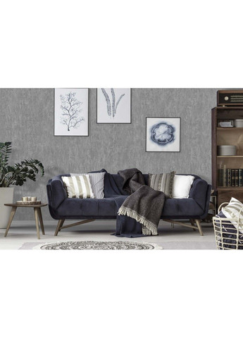 Флизелиновые обои винил горячего тиснения LS Vinil Бетон ЭШТ 6-1563 темно-серый (1,06х10,05м) Vinil Wallpaper Factory (316476574)