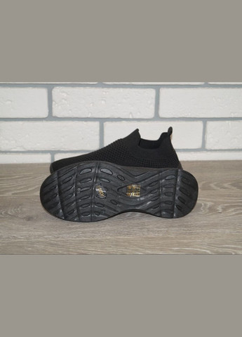 Чорні Осінні кросівки підліткові текстильні чорні без шнурків Stilli