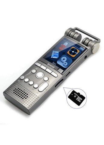 Професійний диктофон цифровий з лінійним входом GS-R06, 32 Гб пам'яті, стерео, SD до 64 Гб (100894) Savetek (321960329)