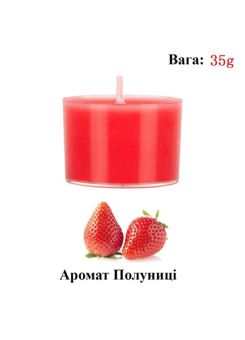 Свеча для сексуальных игр с ароматом клубники. Размер S We Love (284279379)
