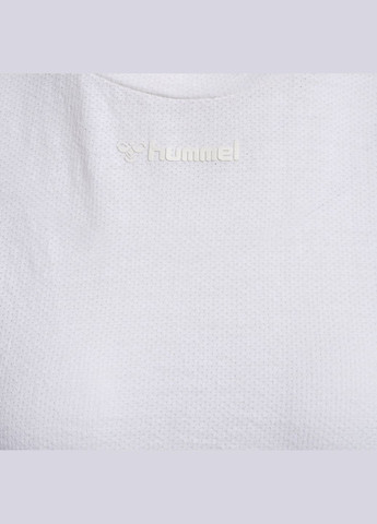 Біла демісезон спортивна футболка з логотипом для жінки 214243 білий Hummel