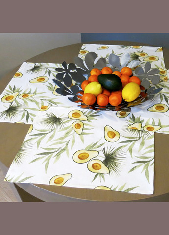 Набір з 2 сервірувальних килимків - підтарільників, серветка під тарілку "Авокадо" Maystat (305390630)