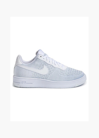 Білі кросівки чоловічі air force 1 low flyknit triple white av3042-100 Nike