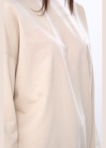 Носи своє свитшот для девочки (подростковый) (p-16787) абстрактный бежевый повседневный