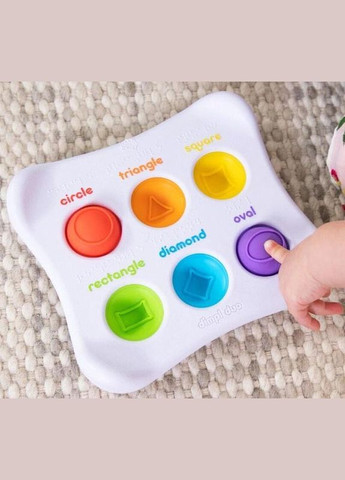 Сенсорна розвиваюча іграшка Fat Brain Toys Dimpl Duo F208EN Колір Форма Брайль No Brand (322394950)