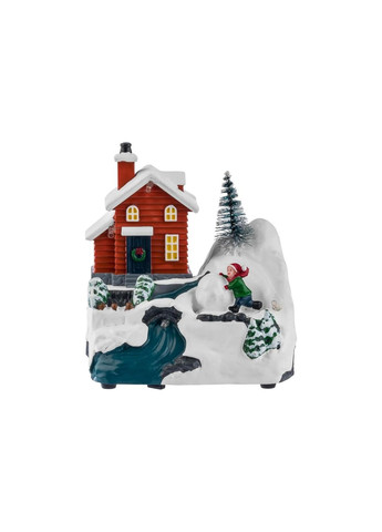 Музыкальная новогодняя композиция Рождественская деревня с LED-подсветкой и подвижной фигуркой Livarno home (369653666)