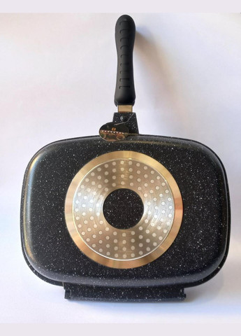 Двойная сковорода гриль с антипригарным мраморным покрытием 32 см (EB-8138) Edenberg (300079364)