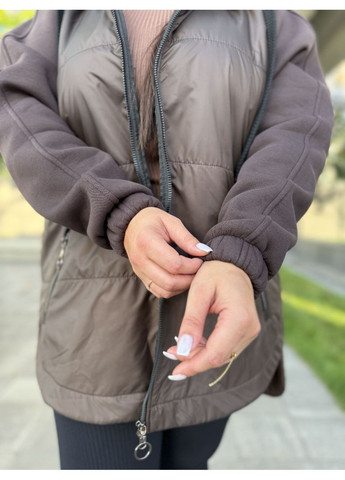 Коричневая демисезонная женская куртка – кардиган. Avanti