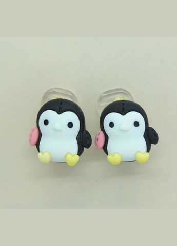 Серьги клипсы детские для ушей без пробивания Пингвинчик Liresmina Jewelry (285781024)