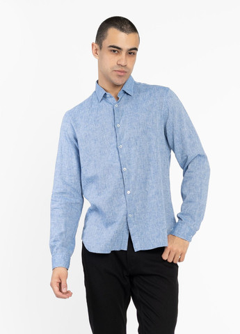 Голубой кэжуал рубашка Manuel Ritz