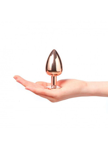 Металева анальна пробка із прикрасою у вигляді кристалу - Diamond Plug L Dorcel (333332230)