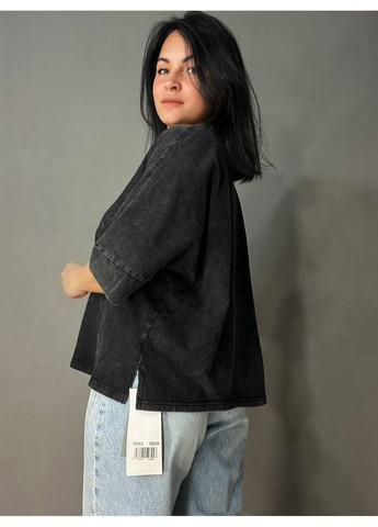 Футболка женская A-N 26028 тай-дай оверсайз с вышивкой No Brand - (331333823)