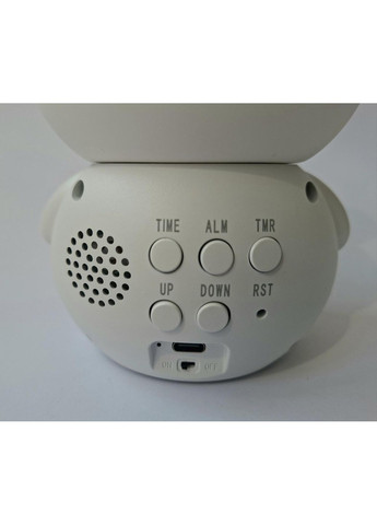 Годинник-кролик музичний з кольоровим світлом від USB та ААА YC-9117 No Brand (360801924)